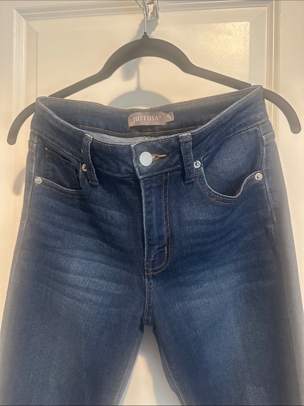 JustUSA High-Rise Dark Blue Stretch Jeans - size 6